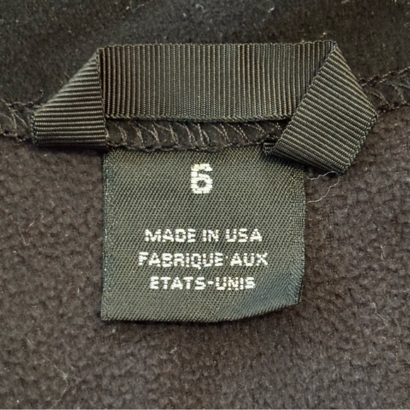 Mountain Hardwear Black Fleece Zip Front Jacket Coat Size 6 - Picture 5 of 6